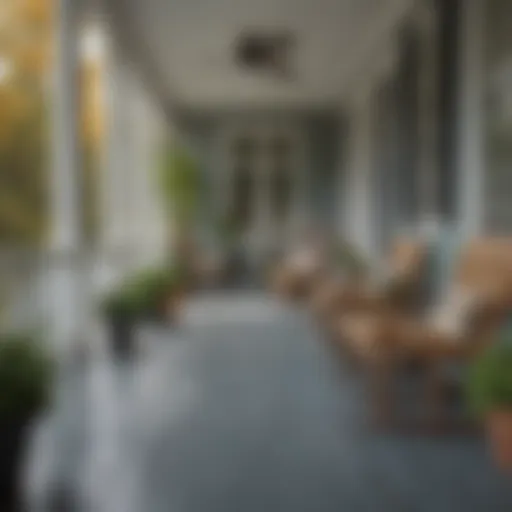 Elevate Your Porch with Valspar Paint Elegant porch with painted flooring