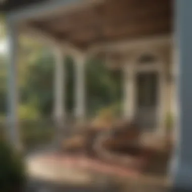 Outdoor dining area transformed with Valspar Porch Patio Paint