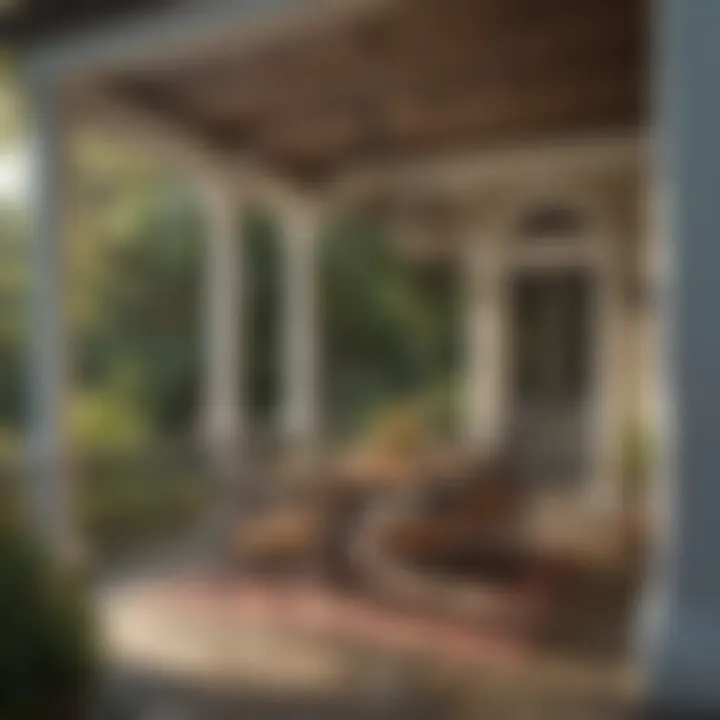 Outdoor dining area transformed with Valspar Porch Patio Paint