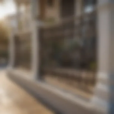 Patio railing painted with durable Valspar paint