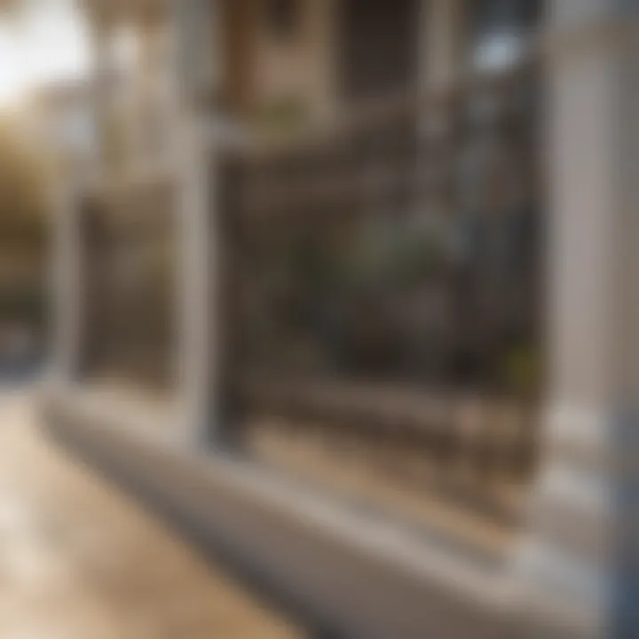 Patio railing painted with durable Valspar paint