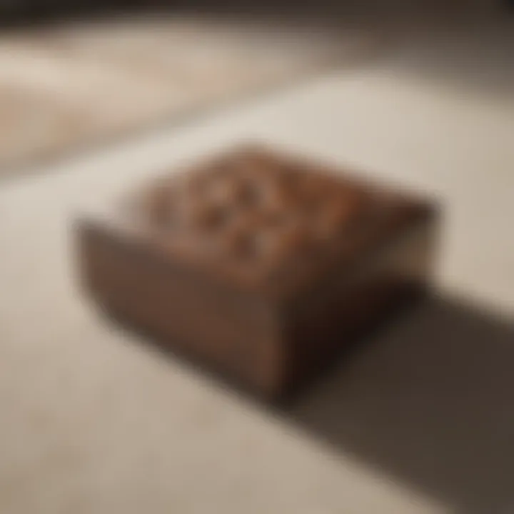 Different sizes of square furniture sliders