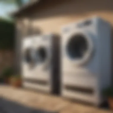 Exploring Various Types of Outdoor Clothes Dryers Different styles of outdoor clothes dryers displayed together