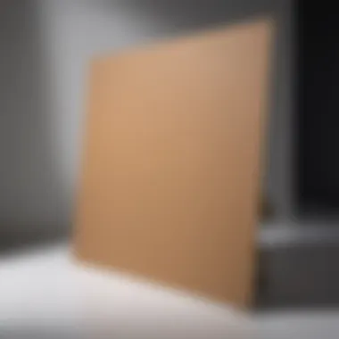 Cardboard spray shield used in painting industry for efficient surface protection