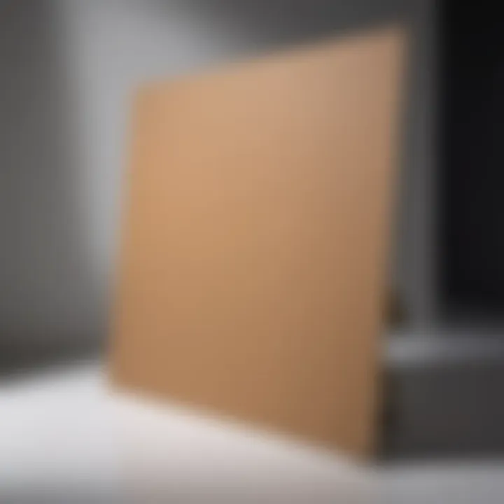 Cardboard spray shield used in painting industry for efficient surface protection