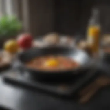 Versatile Cooking Options with Granite Stone Frying Pan and Lid