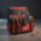 Heavy-duty Milwaukee pouch with tools