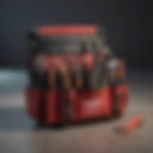 Heavy-duty Milwaukee pouch with tools