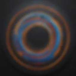 Circular Geometric Art with Painters Tape