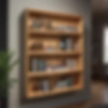 Modern Pine Board Bookshelf