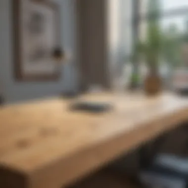 Minimalist Pine Board Desk