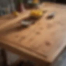 Elegant Pine Board Table