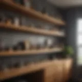 Custom Shelving with 1x4 Pine Trim 1x4 pine trim custom shelving