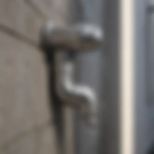 Flexible downspout connector in a modern rainwater drainage system
