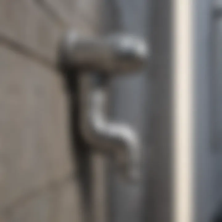 Flexible downspout connector in a modern rainwater drainage system