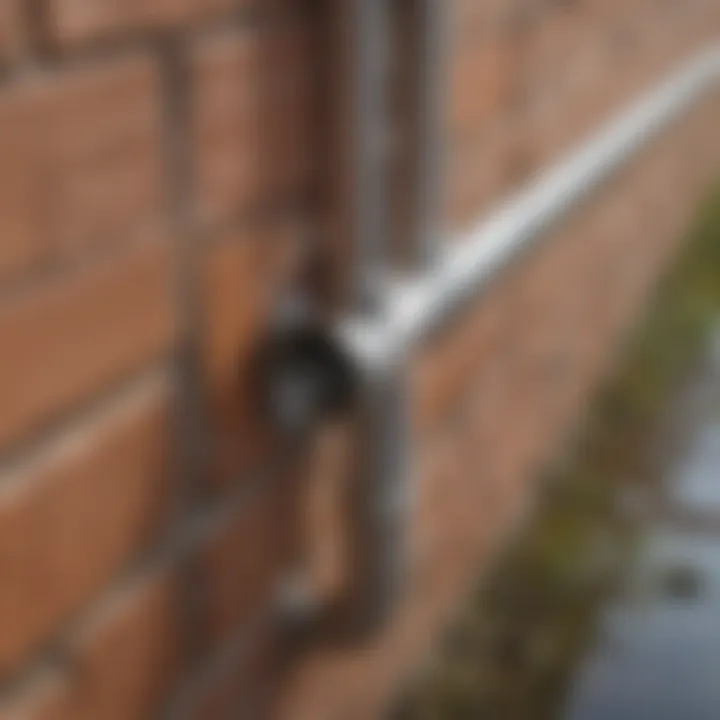 Maintaining a flexible downspout connector for optimum rainwater drainage