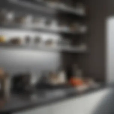 Gleaming stainless steel shelf liner in modern kitchen