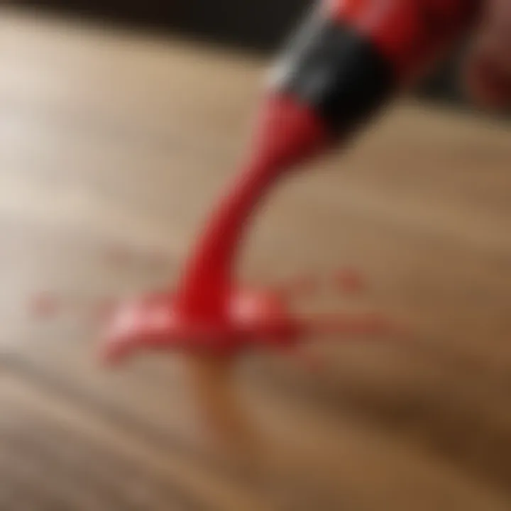 Vibrant Red Minwax Stain Marker