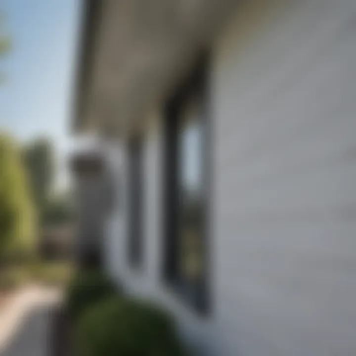 Vinyl siding fascia installed on a modern home showcasing its aesthetic appeal.