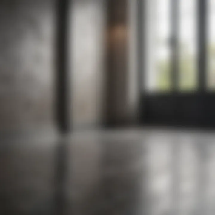 Achieving a Seamless Transition: Vinyl to Tile Detailed view of a seamless transition between vinyl and tile