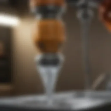 Close-up of hornet spray nozzle in action