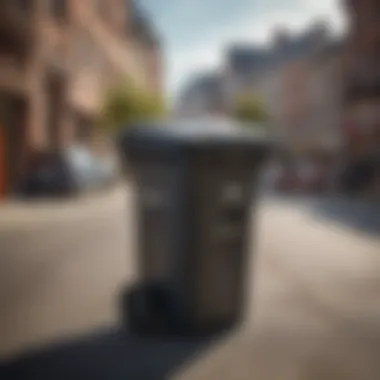 Convenient Mobility for Effective Waste Management Easy mobility and maneuverability of 48-gallon trash can