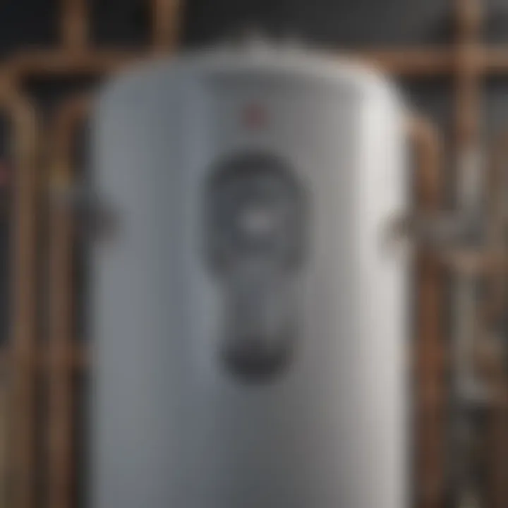 Water heater parts store display