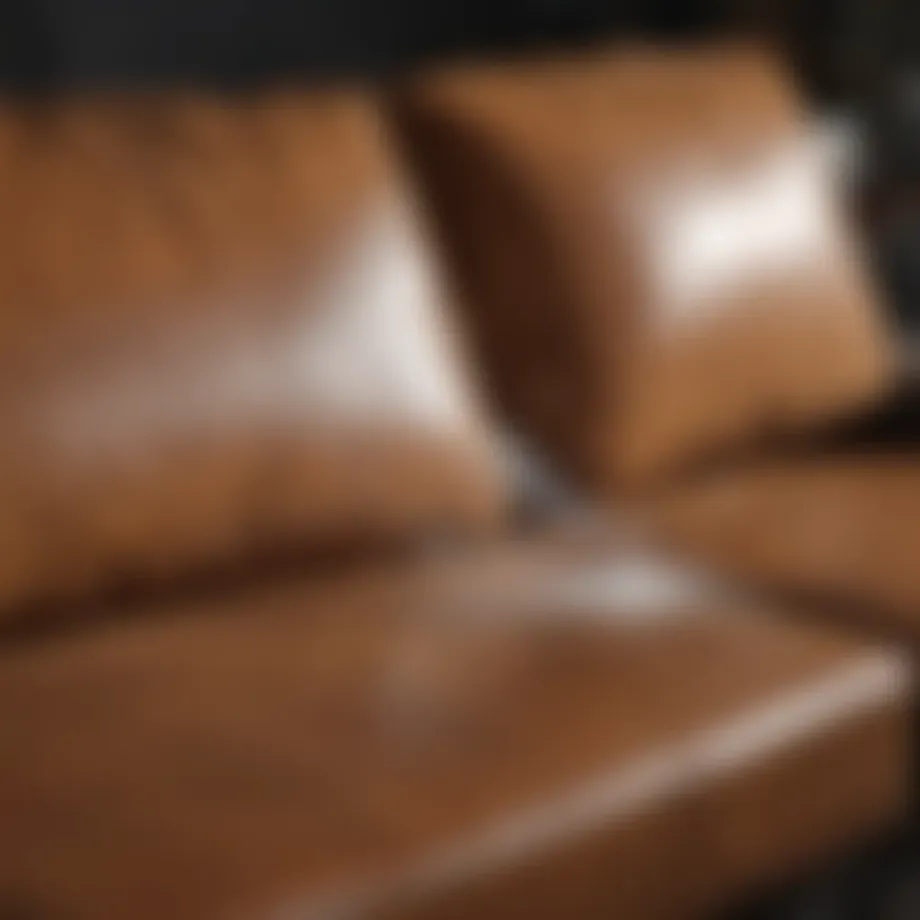 Protective coating being applied to a couch