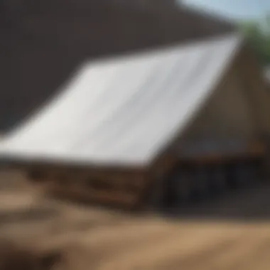 Sturdy Tarp Guarding Construction Sites Weather-Resistant Tarp for Construction Projects