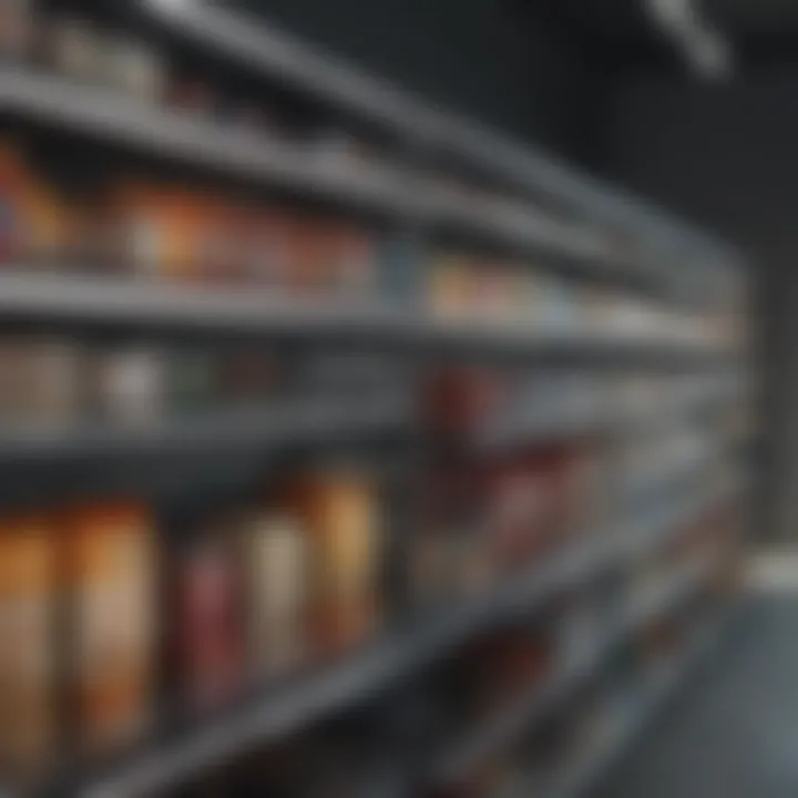 Online shopping for plastic shelves on a digital device