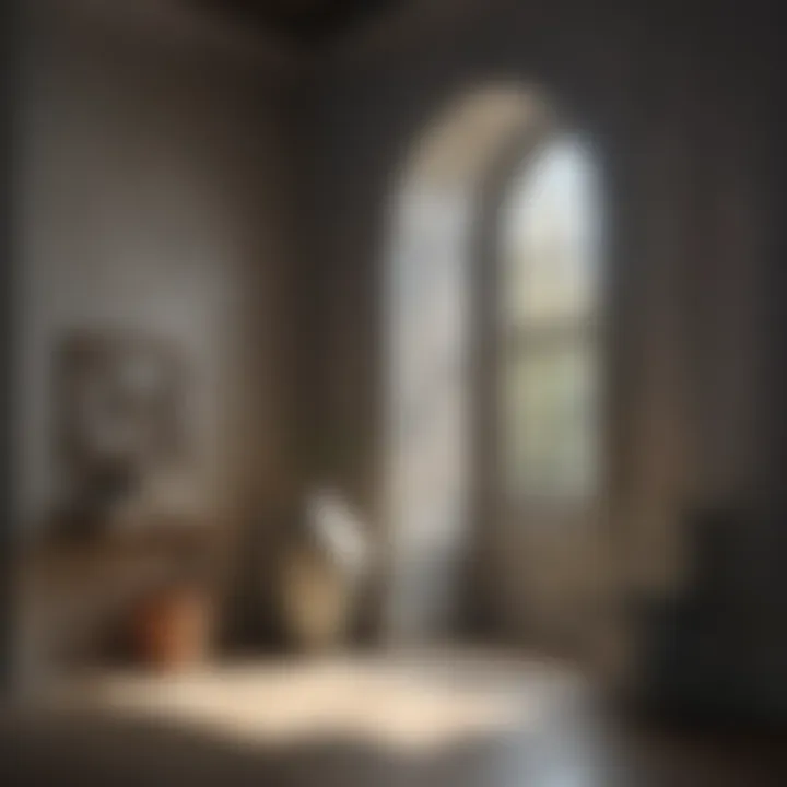 A detailed illustration highlighting various types of window well paints and their finishes