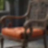 Exquisite Hand-Crafted Details on Windsor Collection Patio Chair