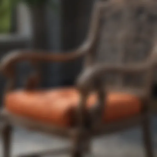 Exquisite Hand-Crafted Details on Windsor Collection Patio Chair