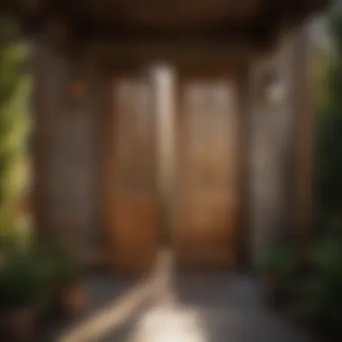 Aesthetic Appeal of Wood Screen Door Wood screen door enhancing home's exterior aesthetics