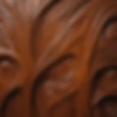 Intricate Woodgrain Pattern Close-Up