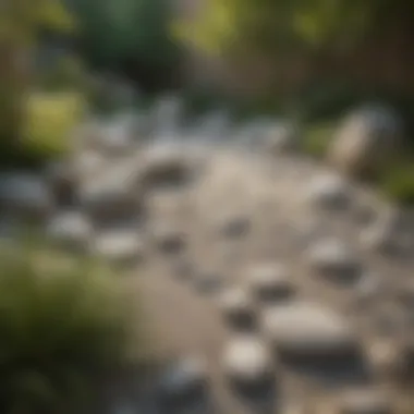 Elegant Zen Garden with White Rocks