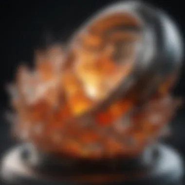 A close-up of Zep Crystal Heat Drain Opener container with fiery energy