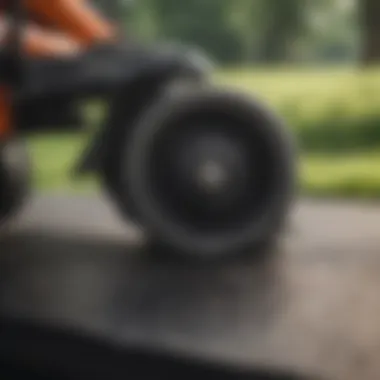 Unmatched Cutting Precision of Zero Turn Mower Blades Close-up of Precision Cutting Blade on Zero Turn Mower