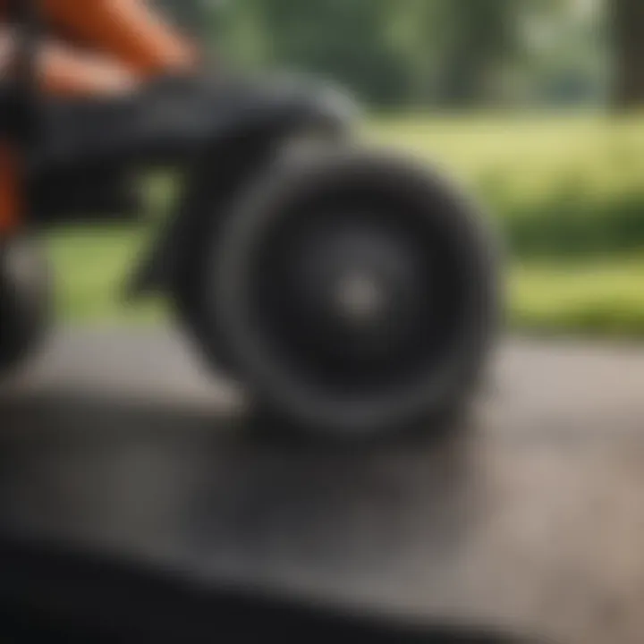 Unmatched Cutting Precision of Zero Turn Mower Blades Close-up of Precision Cutting Blade on Zero Turn Mower