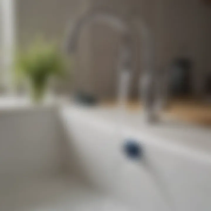 Installation Setup of Zero Water Faucet Filter Installation setup of the Zero Water Faucet Filter on a kitchen faucet.