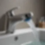 Sleek Design of Zero Water Faucet Filter Close-up of Zero Water Faucet Filter showcasing its sleek design.